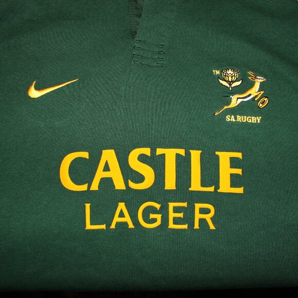 as new vintage Nike South Africa 2001-02 Rugby Union home jersey Castle Lager - Picture 6 of 16